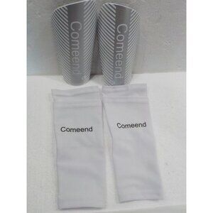 NIP Comeend 21# Soccer Shin Guards w/ Sleeves Set Kids/Youth Size Small Fútbol